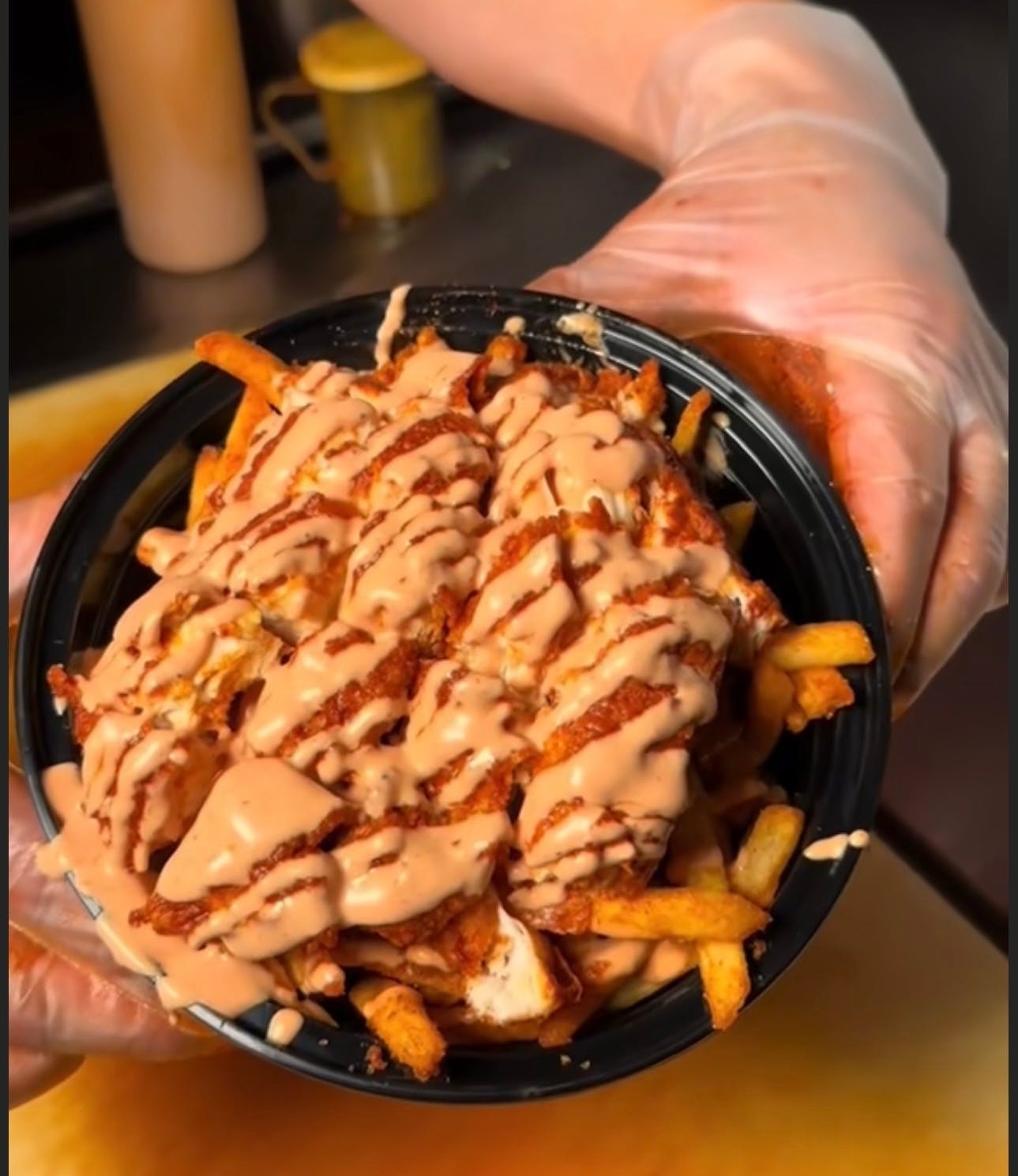 Loaded crispy Chiken fries from Fucino Pizza