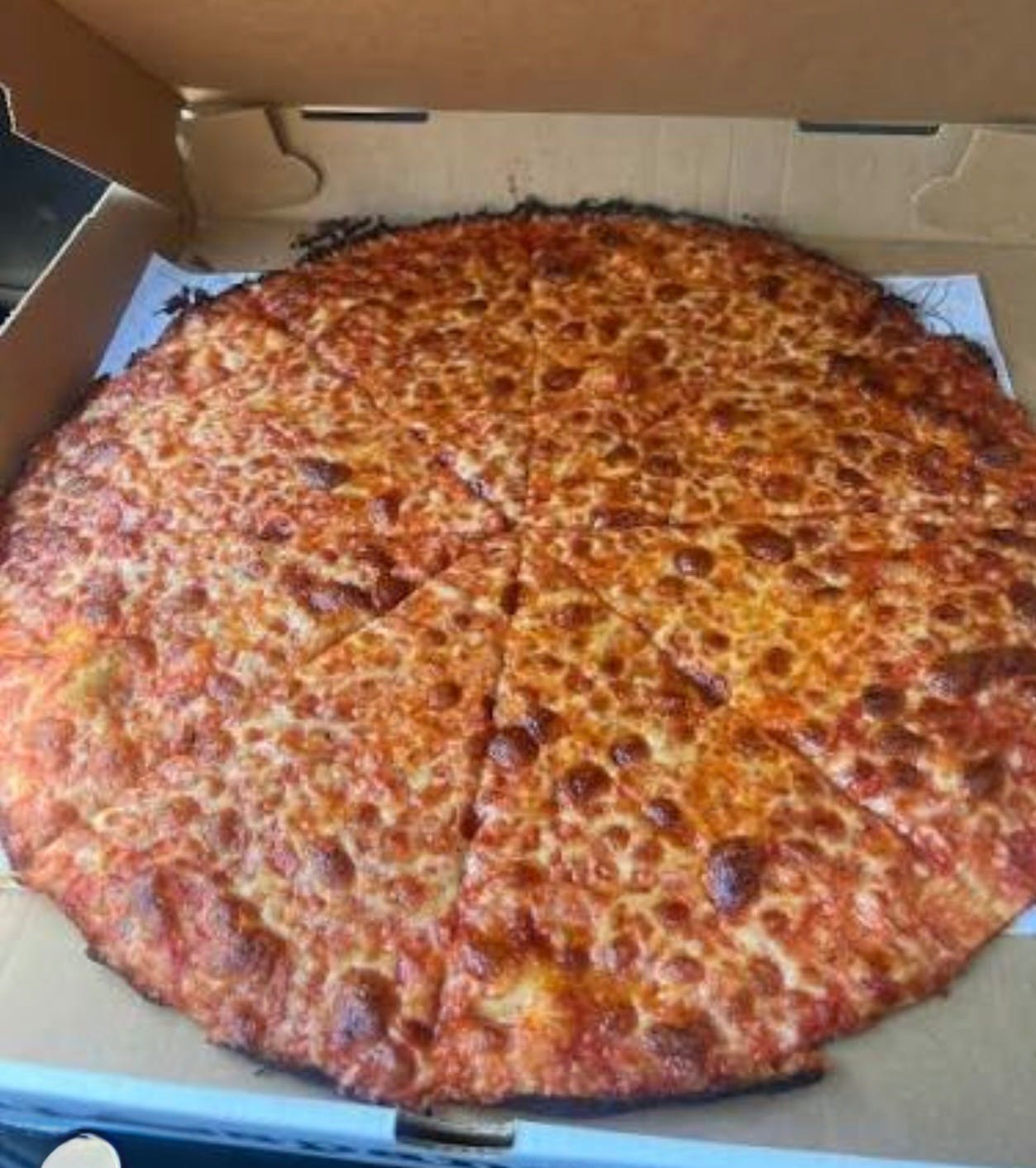 Paper -Thin ALLEGED " DEEP DISH PIZZA from Fucino Pizza