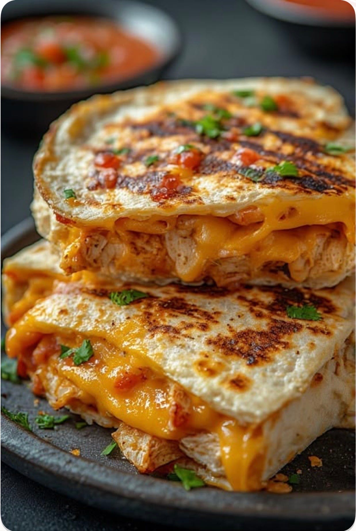 Cheesy Chiken Quesadilla from Fucino Pizza