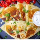 Meat Lover Quesadilla (Chicken and Gyro)