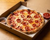 #3 - 10" pizza one topping & soda.