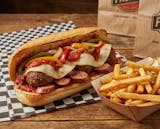 #4 Meatball Sausage or Ham Sub + Fries