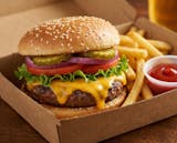 #11 - 1/2 Pound Cheeseburger + Fries + Soda