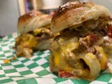 Philly Cheesesteak sliders with Fries