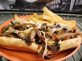 Grilled Chicken & Mushroom Philly w/ Fries