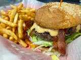 Bacon, Onion & Cheese Sandwich On A Bucket