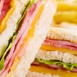 Ham & Cheese Club Sandwich