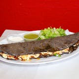 Blue Quesadilla Con Carne & Oaxaca Cheese