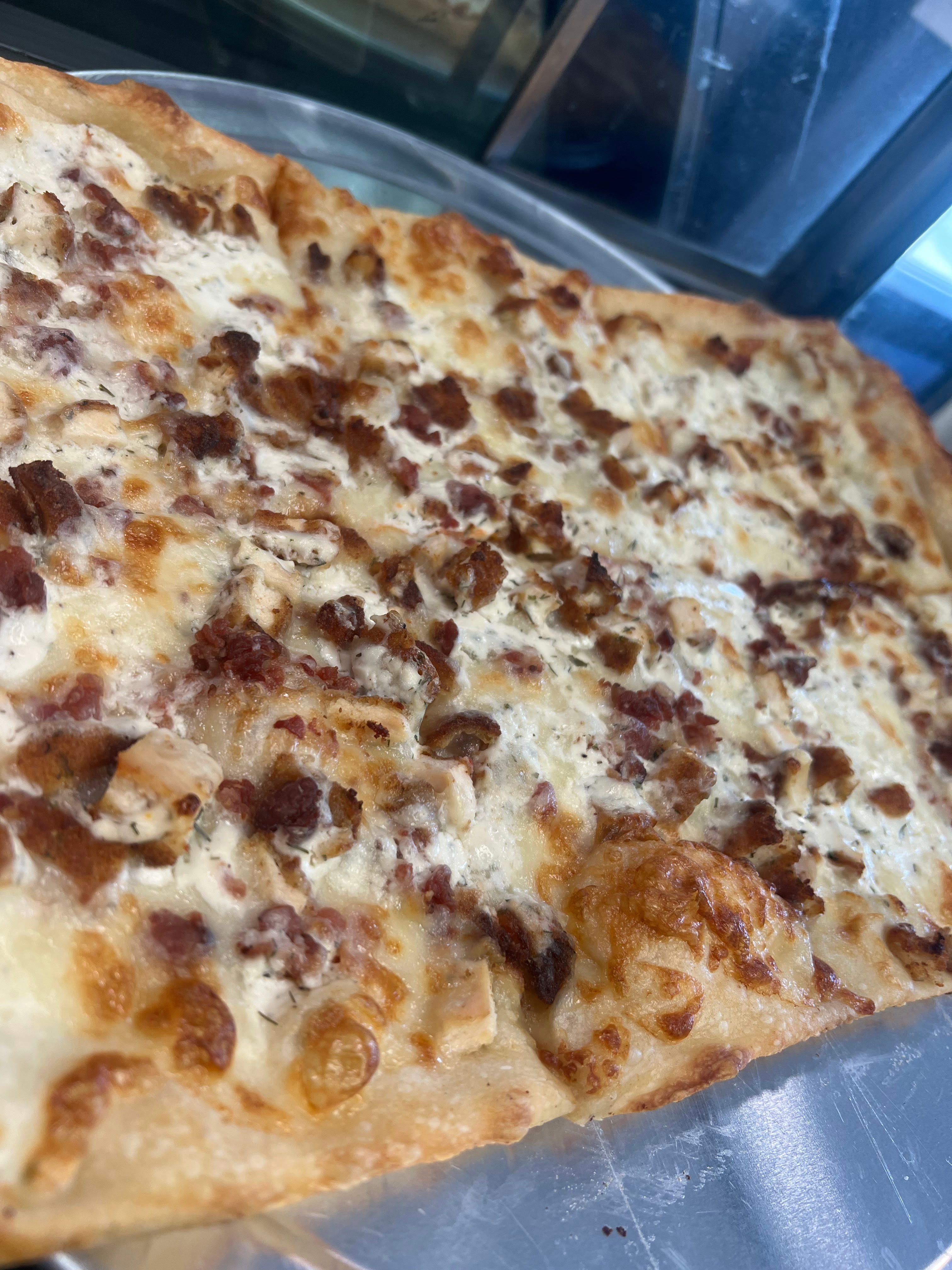 Chicken Bacon Ranch Grandma Pizza