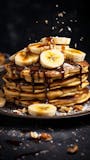 Nutella & Banana Pancakes Breakfast