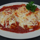 Cheese Raviolis with Meat Sauce