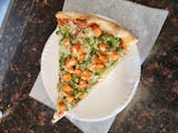 Buffalo Chicken with Broccoli Pizza Slice