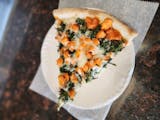 Buffalo Chicken with Spinach Pizza Slice
