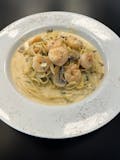 Spaghetti con Aglio Scampi