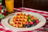 Berries Waffles Breakfast