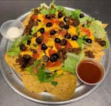 loaded taco meat nachos