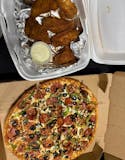 One Large Two Topping Pizza & 6 Pieces Wings Pick Up Special