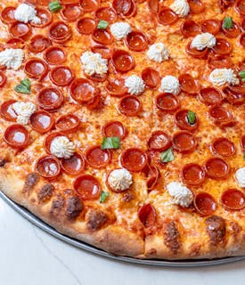 Sweet Ricotta Hot Honey Roni Pizza