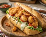 Popcorn Shrimp Sandwich Poboy