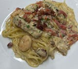 Chicken & Shrimp Carbonara