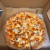 Buffalo Chicken Bacon Ranch Pizza