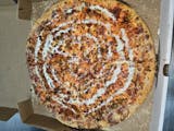 Buffalo Chicken Bacon Ranch Pizza