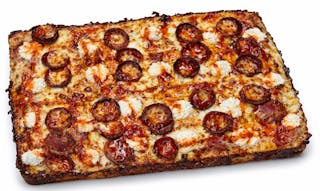 Hot Honey Pepperoni Deep Dish Pizza