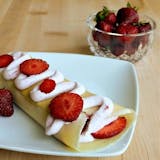 Strawberries & Cream Crepes Breakfast