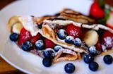 Rainbow Crepes Breakfast