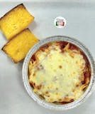 Baked Mostaccioli with mozzarella cheese