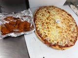 Two 18" One-Topping Thin Crust + 10 Wings