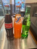 Glass bottles Coca-Cola,Fanta,sprite