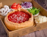 Veggie deep dish Pizza