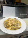 Fresh Clams Over Pasta