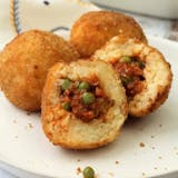 Arancini (Sicilian Fried Risotto) with Traditional Meat Sauce