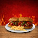 Sausage  peppers hero