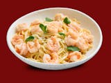 Grill shrimp pasta w/garlic and oil