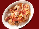Spaghetti red clam sauce