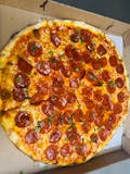 Hot Honey Pepperoni & Basil Pizza