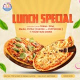 Small Pizza & Fountain Drink Lunch