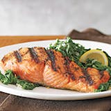 Grilled Salmon with Spinach Lunch