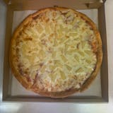 12. Canadian Bacon, Pineapple, Cheese & Tomato Sauce Pizza