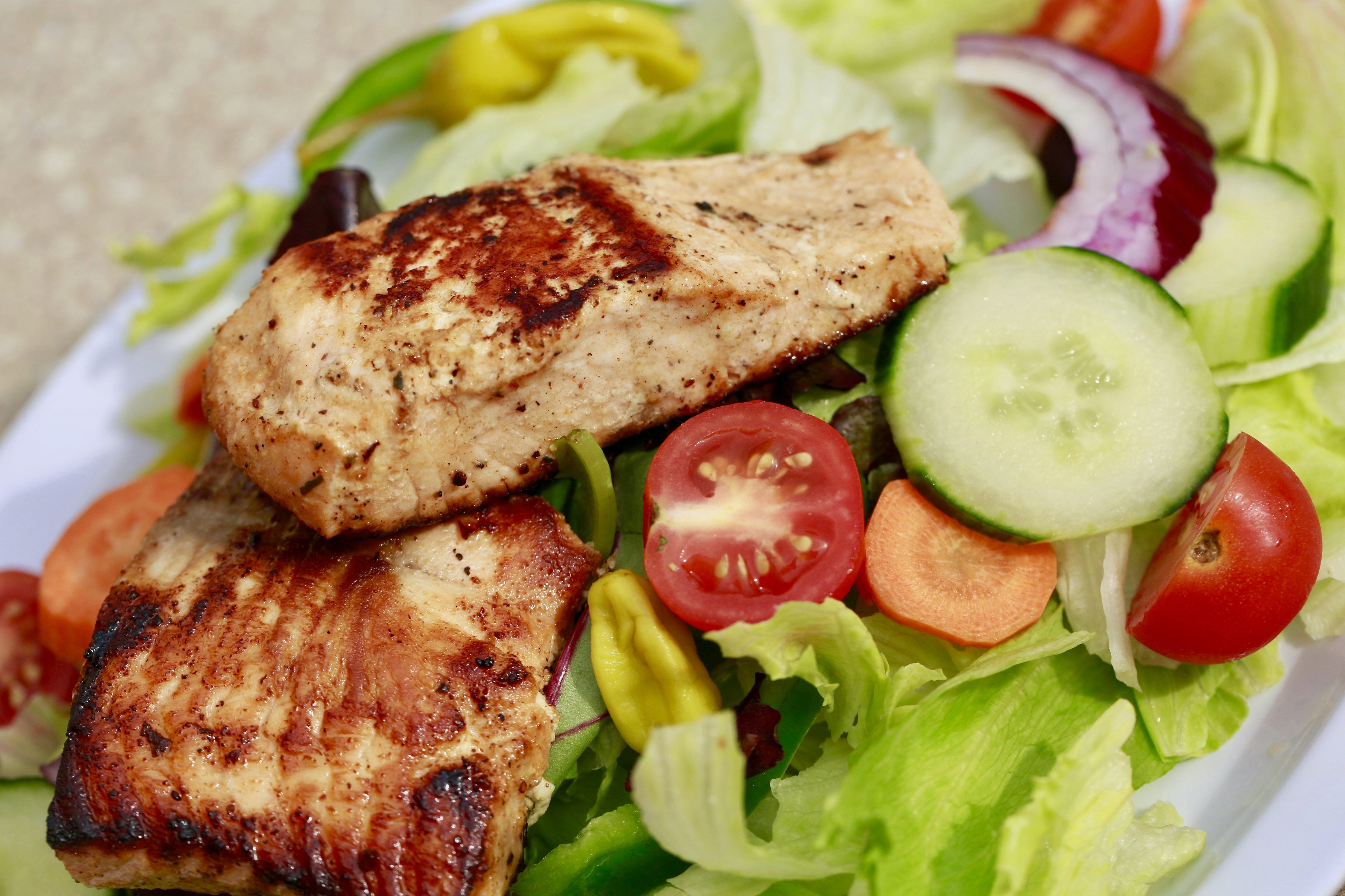 Grilled Salmon Breakfast