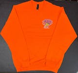 orange crewneck sweathsirt