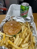 Cheeseburger with Fries & Can of Soda - Special