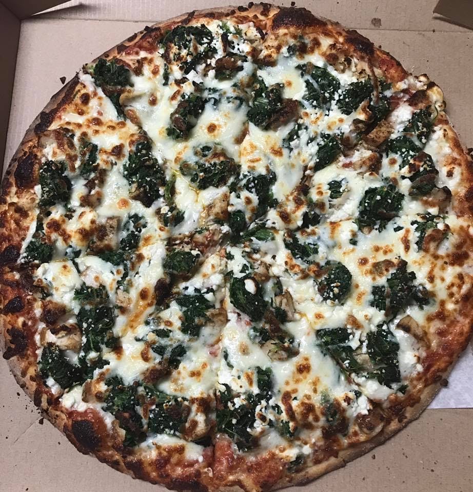 Chicken, Feta & Spinach Pizza