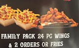 24 Pieces Wings & 2 Orders of Fries