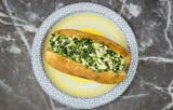 Baked Potato with Spinach Cheese