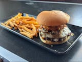 Mushroom & Swissy Stack Burger