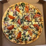 Greek Spinach Pizza